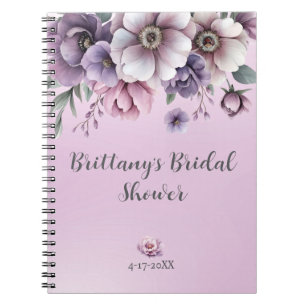 Brautparty Lavender Wasserfarbenfloral Notizblock