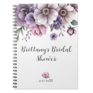 Brautparty Lavender Wasserfarbenfloral Notizblock