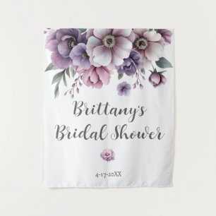 Brautparty Lavender Wasserfarbenfloral Wandteppich