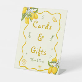 Brautparty Lemon Cards & Geschenke Sockelschild