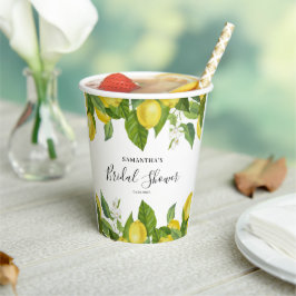 Brautparty Lemon Citrus Papier Becher