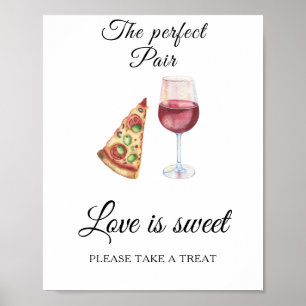 Brautparty-Liebe aus Wein ist süß Poster
