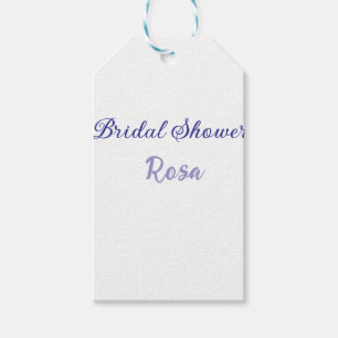 Brautparty lila Name Datum elegant hinzufügen Geschenkanhänger