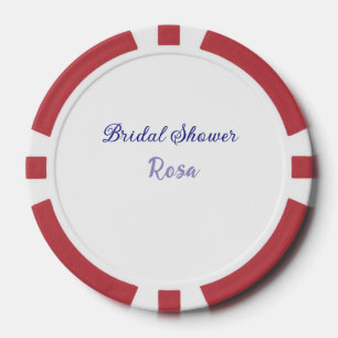 Brautparty lila Name Datum elegant hinzufügen Pokerchips