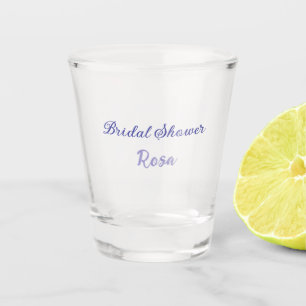 Brautparty lila Name Datum elegant hinzufügen Schnapsglas