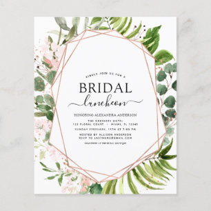 Brautparty Luncheon Grüne Eukalyptus Flyer