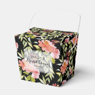 Brautparty "Lush Red Floral Greenery" Geschenkschachtel