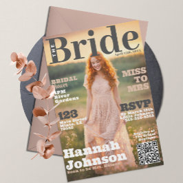 Brautparty Magazine Cover Einladung