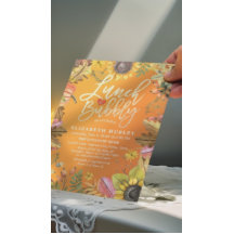 Brautparty-Maple-Blätter zum Mittag und Bubbly Pum