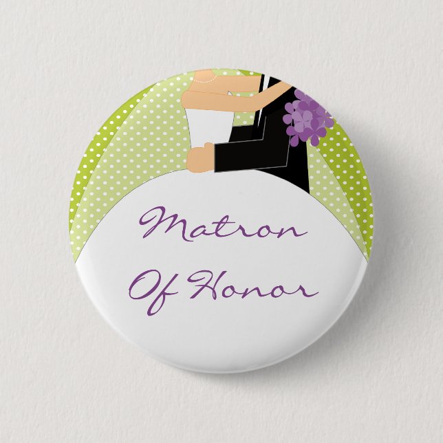 Brautparty-Matrone des Ehrenknopfes/-Buttons Button (Vorderseite)