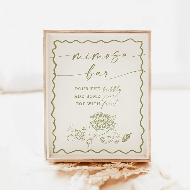 Brautparty Mimosa Bar Sign, Bauern Markt Poster (Von Creator hochgeladen)