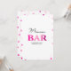 Brautparty Mimosa Bar Sign | Rosa Confetti Einladung (Vorderseite/Rückseite Beispiel)