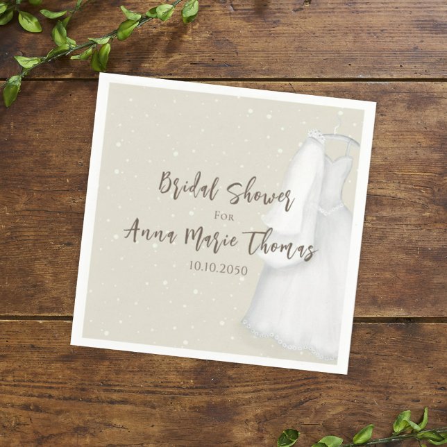 Brautparty Minimalistisches einfaches Hochzeitskle Serviette (Von Creator hochgeladen)