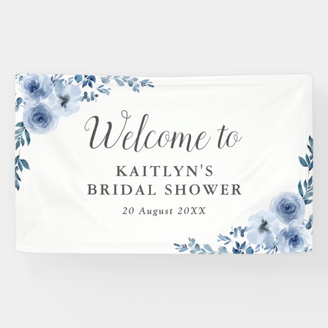 Brautparty mit Blumen Banner (Horizontal)