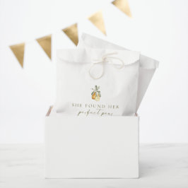 Brautparty mit Blütenpeeling Geschenktütchen