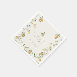 Brautparty mit Blütenpeeling Serviette