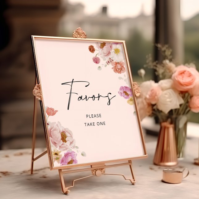 Brautparty mit farbigen Blumenfavoriten Poster (Von Creator hochgeladen)