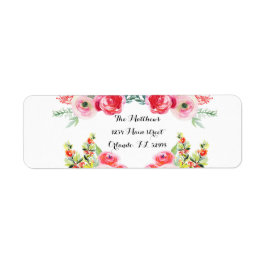 Brautparty mit floralen Wasserfarben bringt Etiket