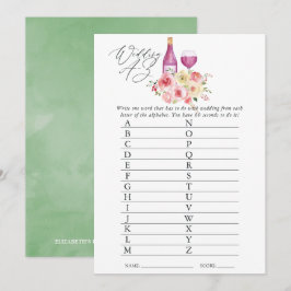 Brautparty mit floraler Note Einladung