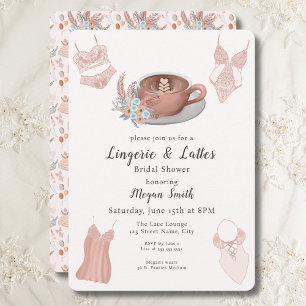 Brautparty mit Lingerie & Lattes Einladung