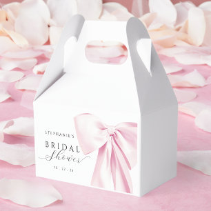 Brautparty mit rosa Schleife Geschenkschachtel