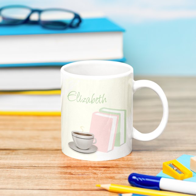 Brautparty mit Tee & Büchern Kaffeetasse (Von Creator hochgeladen)