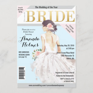 Brautparty Mode Magazin Einladung