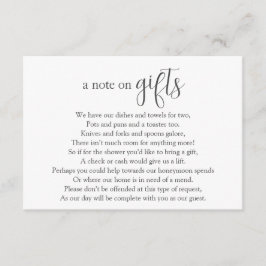 Brautparty Money Request Card Begleitkarte