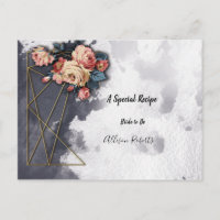 Brautparty Navy GEOMETRIC WATERCOLOR Rezept