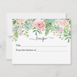 Brautparty Niedlich Floral Fab Rezept Karte