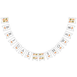 Brautparty-Orangengelb niedliche Blumenhochzeit Wimpelkette