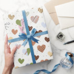 Brautparty Packpapier für Lady in den Herzen sh<br><div class="desc">Elegante Herzen Muster Hochzeitsverpackung Papier Blätter Dieses Imitat Herz verlasse Gastgeschenk Hochzeit macht eine großartige Präsentation. Ideal für Neuankömmlinge,  Brautpartys,  Brautpartys,  neue Zuhause,  Verlobungsfeiern und vieles mehr.</div>