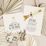 Brautparty Pampas Gras Champagner Brunch Blase Einladung<br><div class="desc">Brautparty Pampas Gras und Eukalyptus Moderne boho elegante Brunch und blubbly Champagner Party laden zum Design ein.</div>