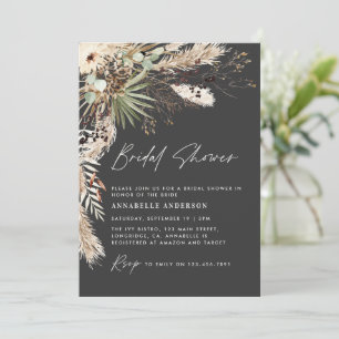 Brautparty Pampas Gras Modernes boho elegantes inv Einladung