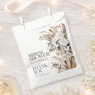 Brautparty Pampas Gras Modernes boho Gastgeschenk Geschenktütchen