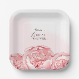 Brautparty Party Teller Blume