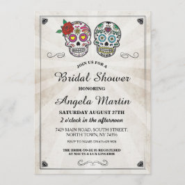 Brautparty Party Zuckerhut Creme Einladung