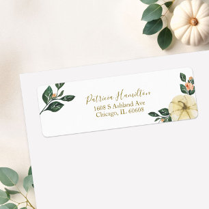 Brautparty Peach Floral Pumpkin Fall