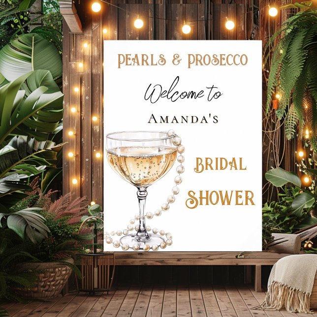 Brautparty Pearls und Prosecco Poster (Von Creator hochgeladen)