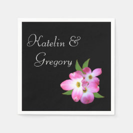 Brautparty Pink Dogwood Napkins Serviette
