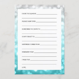 Brautparty-Ratestrand Ombre Glitzer-Lichter Einladung