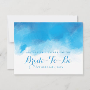 Brautparty Ratschläge Sommer Hochzeit Blue Waterco Hinweiskarte