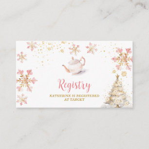 Brautparty-Registrierung für Baby 'Brewing Pink Wi Begleitkarte