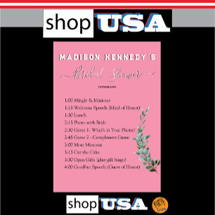 Brautparty Reiseplan Spaß Fab Eukalyptus Einladung