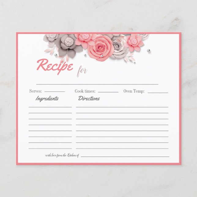 Brautparty Rezept für Liebe Ratgeber Karten (Vorderseite)
