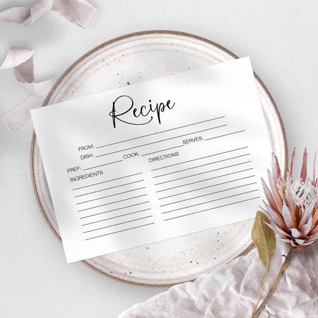 Brautparty-Rezept-Karte Einladung (Von Creator hochgeladen)