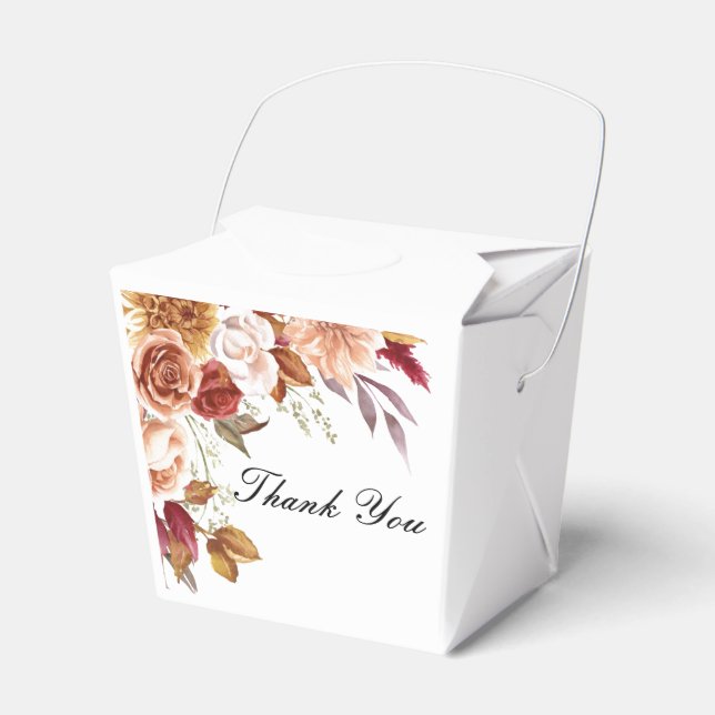 BRAUTPARTY ROMANTISCHE HERBSTFARBEN GESCHENKSCHACHTEL (Vorderseite)