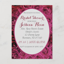 Brautparty Rosa Einladungen