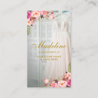 Brautparty Rosa florales Gold Eintragen