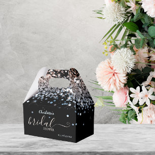 Brautparty Rose-Gold-Glitzer Gefälligkeitsbox Geschenkschachtel
